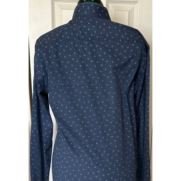 JF J. Ferrar Big & Tall Button-Down Shirt Cotton Blend Men Sze 16.5 (38/39) READ - Picture 4 of 16